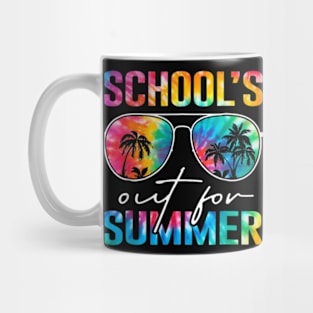 Schools Out For Summer Tie Dye Last Day Of School Teacher Mug